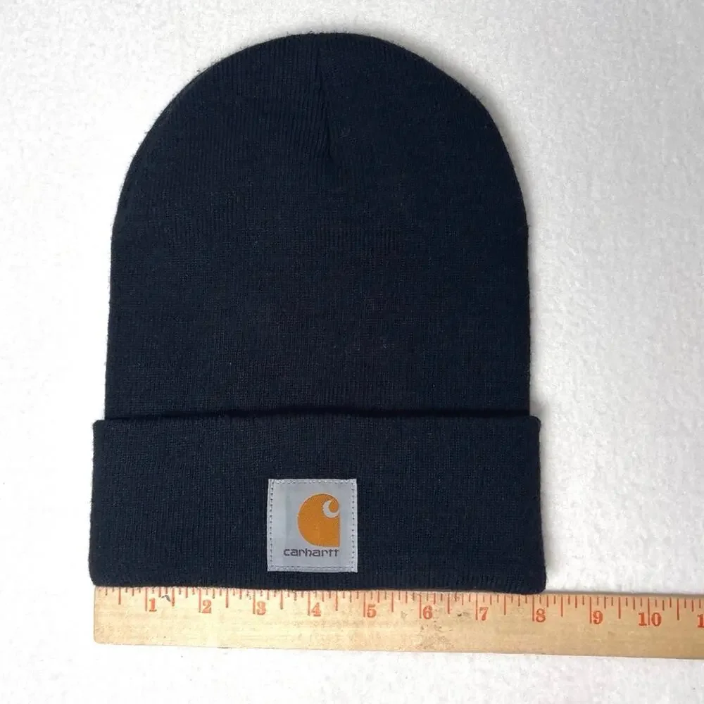 Carhartt Unisex Navy Beanie Obe Size Fits All NWOT